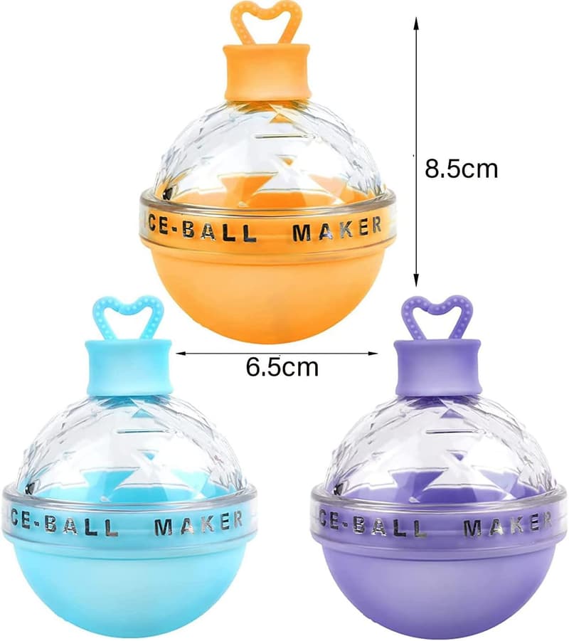 Wiederverwendbare Silikon-Eiskugelform mit Mini-Trichter für Cocktails