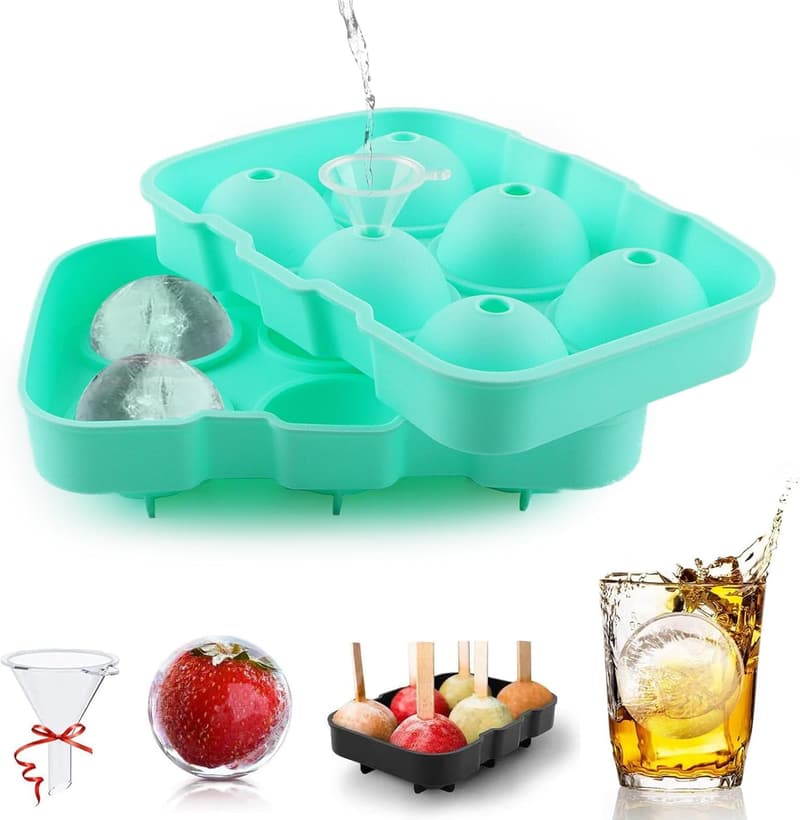 Eiswürfelform für Whiskey – Rund, groß 4,5 cm, auslaufsicher