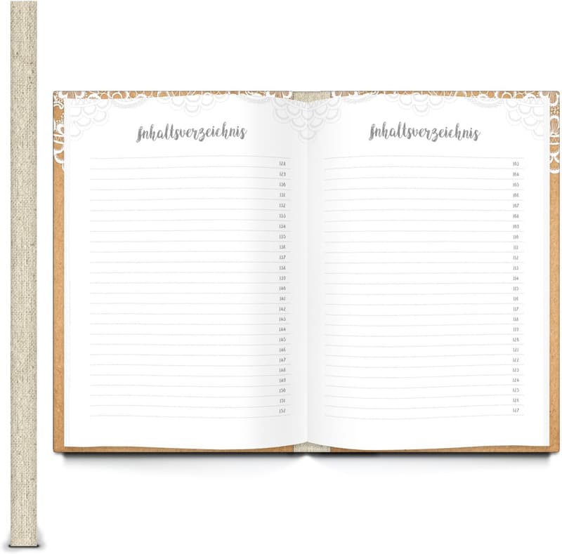 Rezeptbuch zum Selberschreiben mit Kochlöffel – Geschenk für alle Feste DIN A4