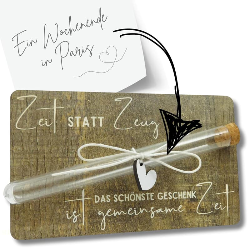 Gutschein für gemeinsame Zeit – Geschenkbox für Geldgeschenke