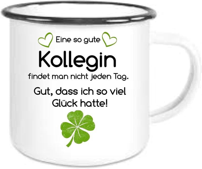Kollegin Kaffeetasse mit Motiv und personalisiertem Text