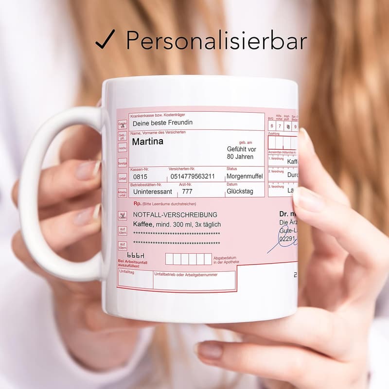 Personalisierte Keramiktasse für Kolleginnen - 330 ml Geschenk