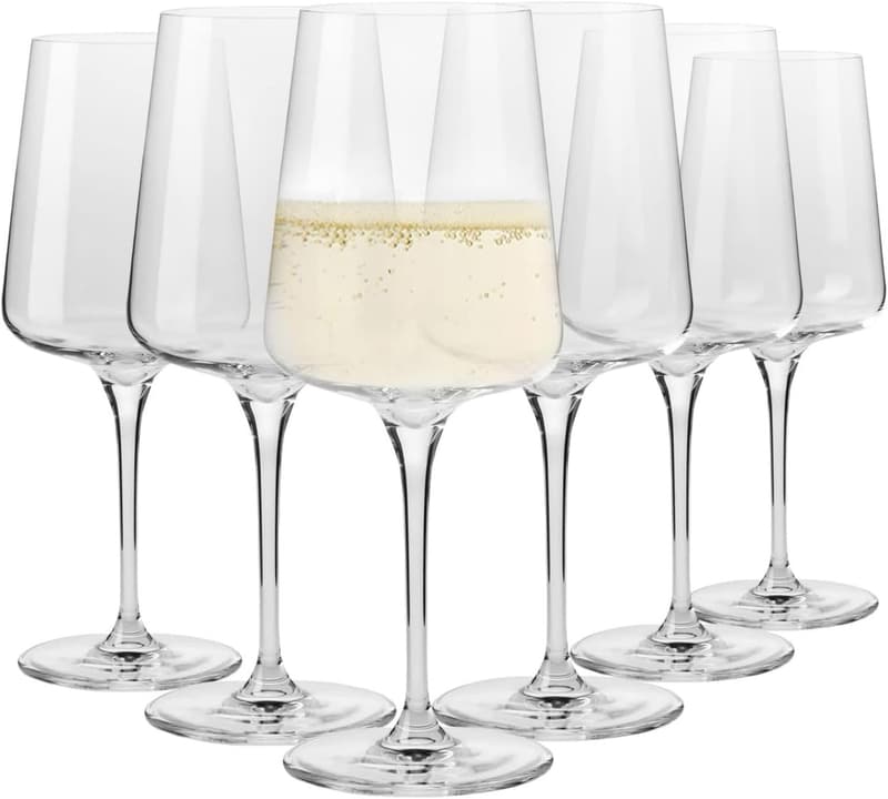Krosno Infinity Kollektion 6er Set Kristallglas-Gläser, 400 ml, elegant, spülmaschinenfest