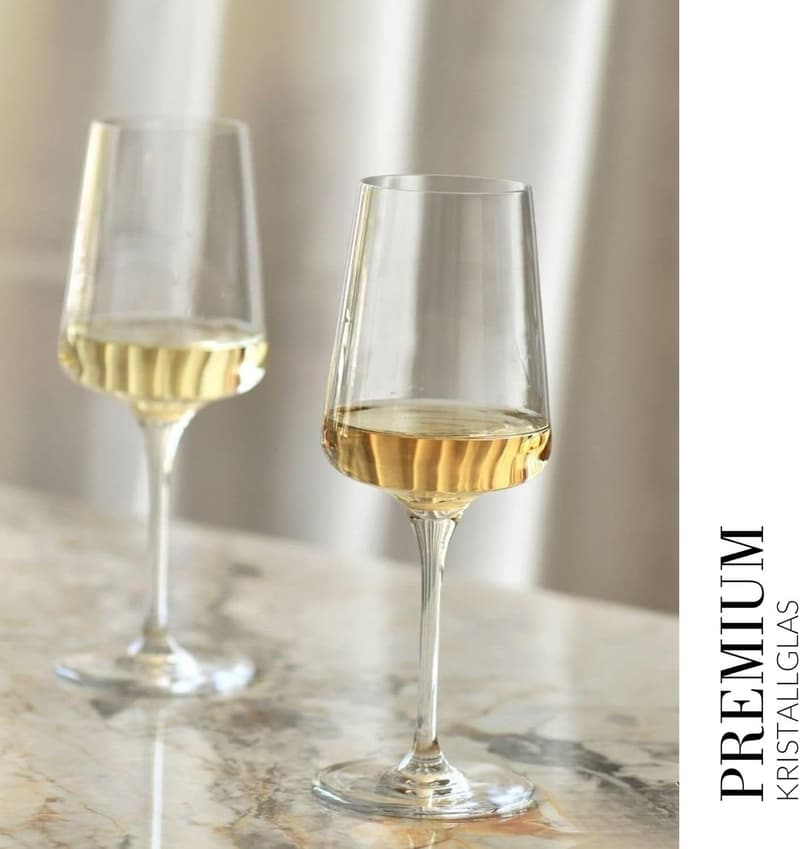 Krosno Infinity Kollektion 6er Set Kristallglas-Gläser, 400 ml, elegant, spülmaschinenfest