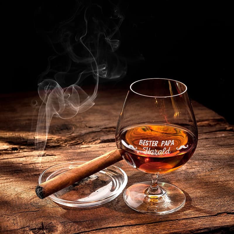 Graviertes Brandyglas 