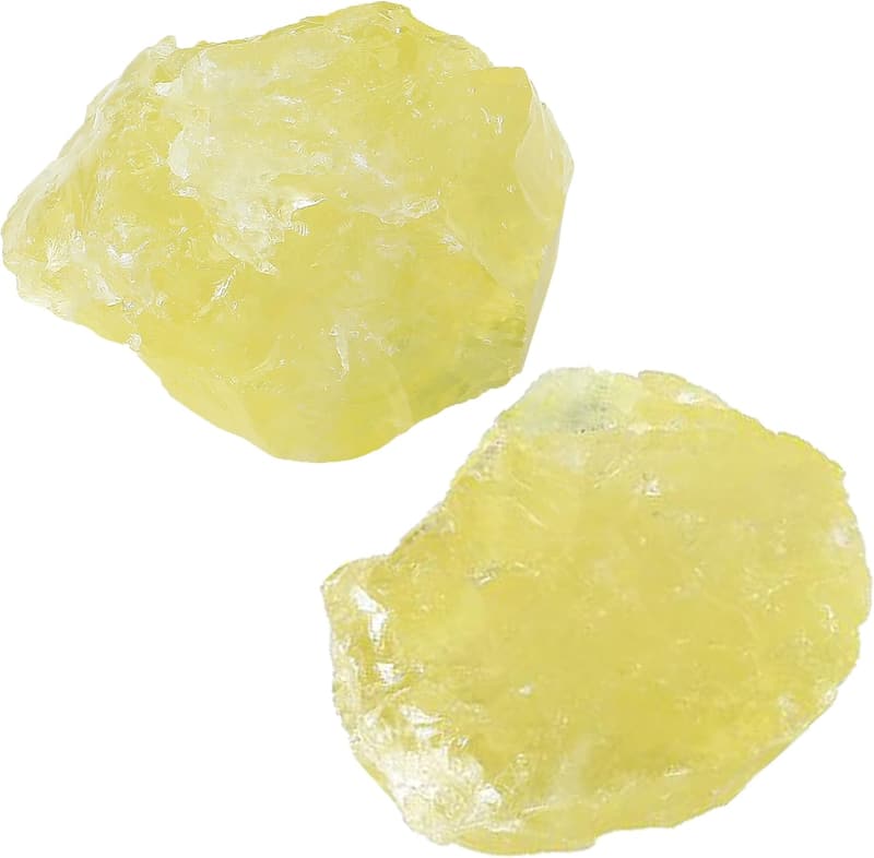 Citrin Rohsteine (2 Stück) – 100% Naturstein für Meditation und Dekoration