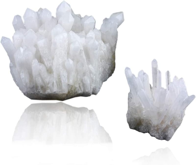Natürliche Bergkristall Druse - Rohstein Cluster für Reiki-Dekoration