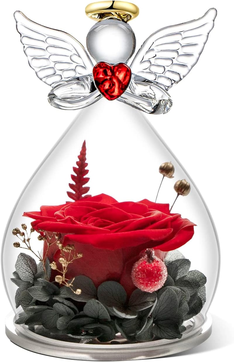 Ewige Rosenfigur im Glas für Mama – Originelles Muttertagsgeschenk