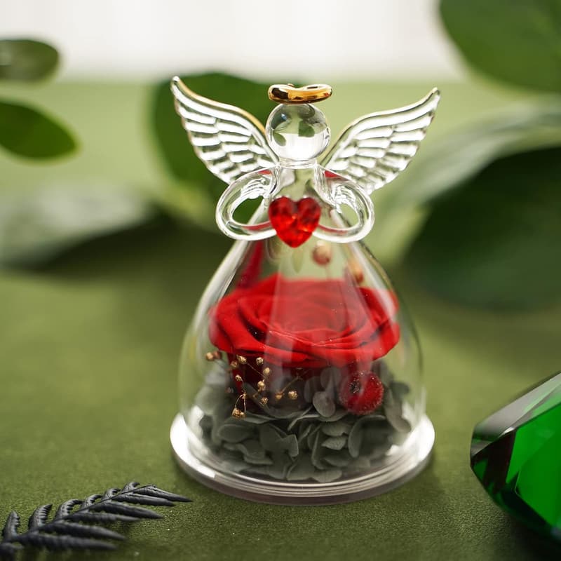 Ewige Rosenfigur im Glas für Mama – Originelles Muttertagsgeschenk