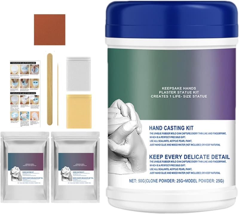 Jahrestag Geschenk: Gipsabdruckset für Paare - Handabdruck Selber Machen