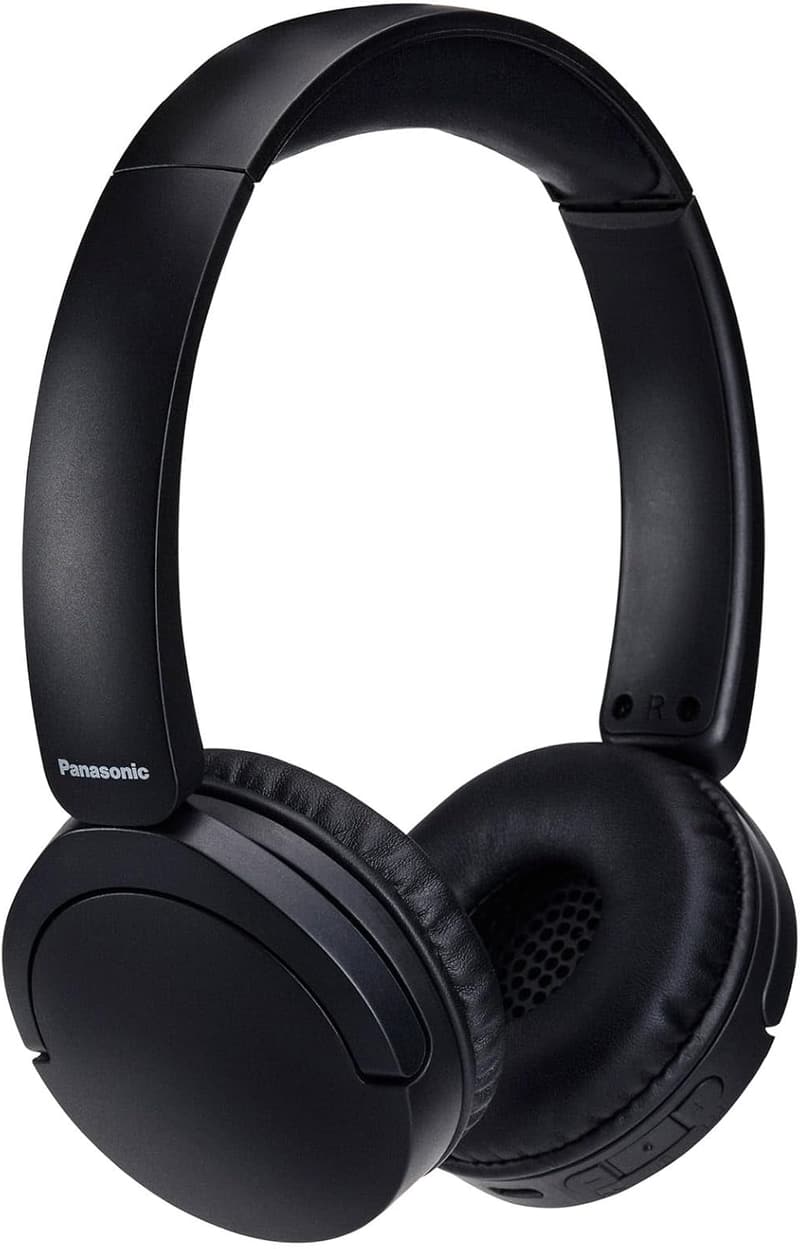 Panasonic HF630B Kabelloser On-Ear Kopfhörer mit Mikrofon, 72 Std. Akku, Bluetooth 5.3, Schwarz