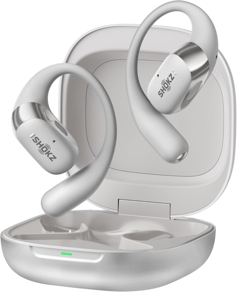 SHOKZ OpenFit 2+ Bluetooth Open-Ear-Kopfhörer, 48 Std. Akku, IP55 wasserfest