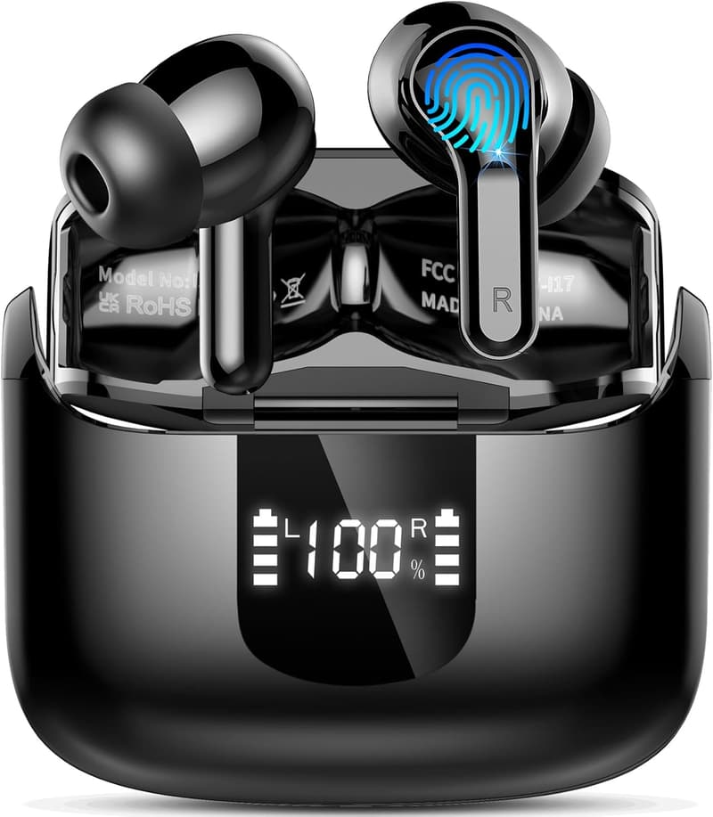 Kabellose Bluetooth 5.4 Kopfhörer mit 48 Std. Akkulaufzeit und IP7 Wasserschutz
