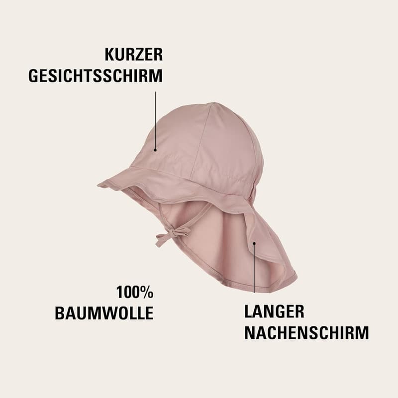 Mikk-line Baby Sonnenhut mit UV-Schutz 50 – Atmungsaktive Sommermütze