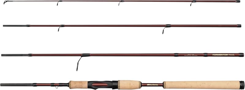 Abu Garcia Tormentor2 Reise-Spinnrute, 24T Carbon, leicht, kompakt