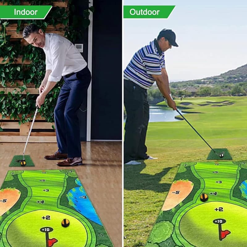 Golf Trainingsmatte für Indoor und Outdoor - Ideal für Familie und Erwachsene
