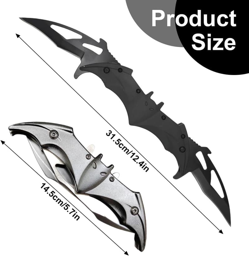 VPOUERY Klappmesser EDC mit Aluminiumgriff und Taschenclip für Camping