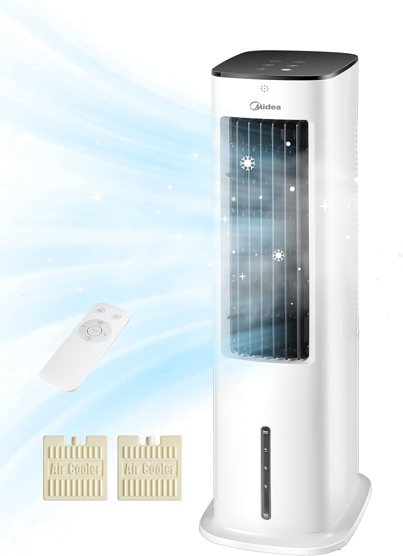 Mobile Klimaanlage 4-in-1 mit Wasserkühlung und Luftbefeuchter