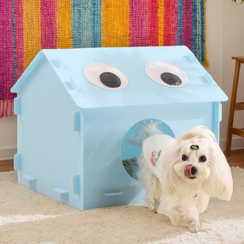 Kühle Hundehütte mit Kühlpads für Innen- und Außenbereich