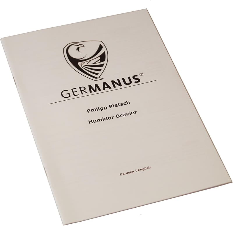 Tragbarer Reisehumidor schwarz mit Befeuchter und Hygrometer