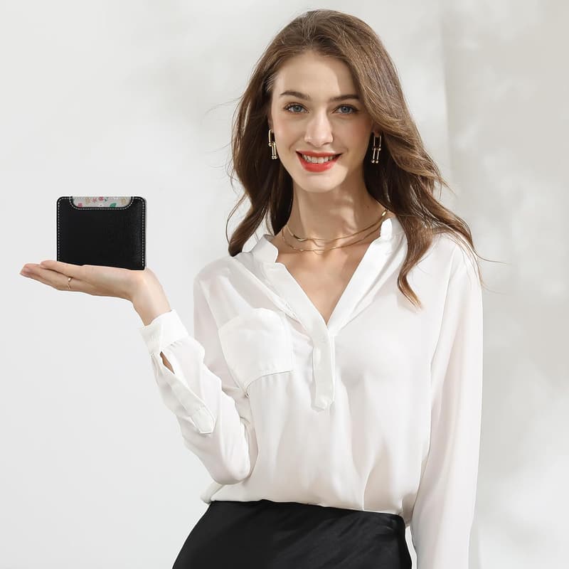 Stilvolles Mini-Portemonnaie für Damen aus PU-Leder mit RFID-Schutz