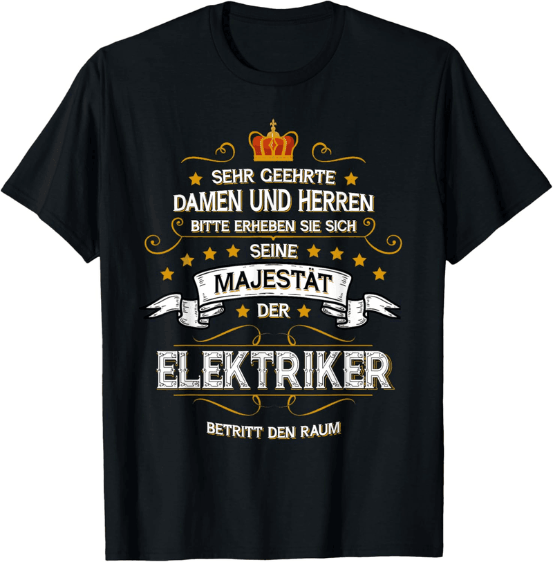 Beruf T-Shirt für Elektriker mit lustigem Motiv