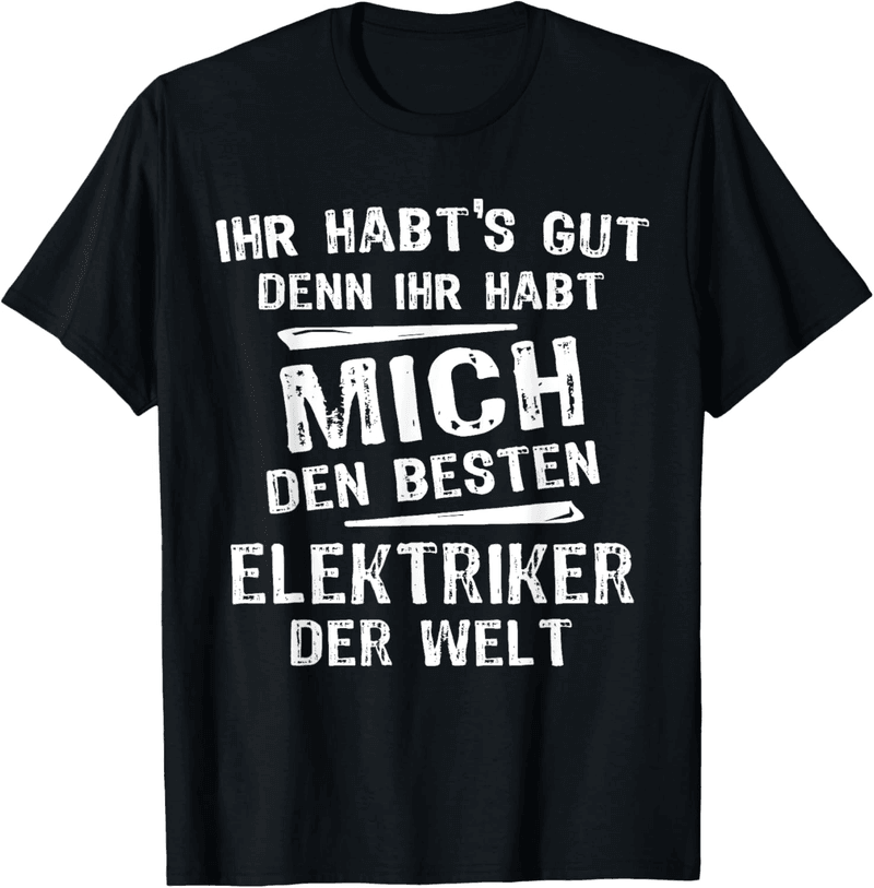 Elektriker T-Shirt für Männer