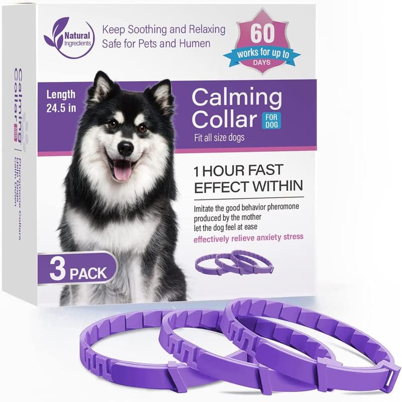 Beruhigungshalsband für Hunde und Katzen – Stressabbau, 3er-Pack