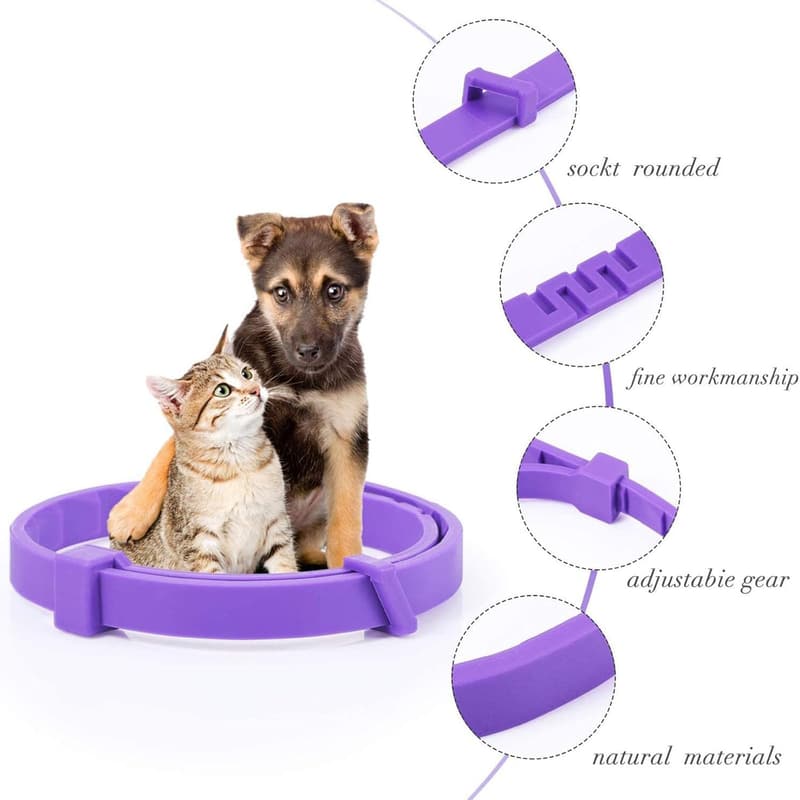 Beruhigungshalsband für Hunde und Katzen – Stressabbau, 3er-Pack