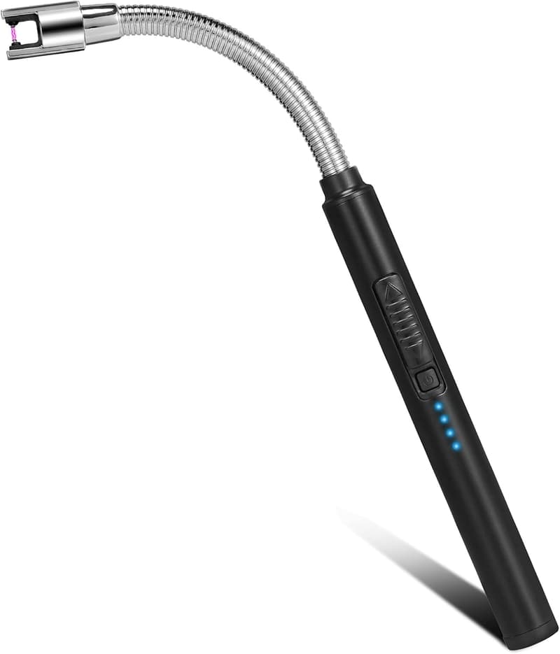 LEBEXY Elektrisches Plasma Feuerzeug mit flexiblem Hals, USB aufladbar
