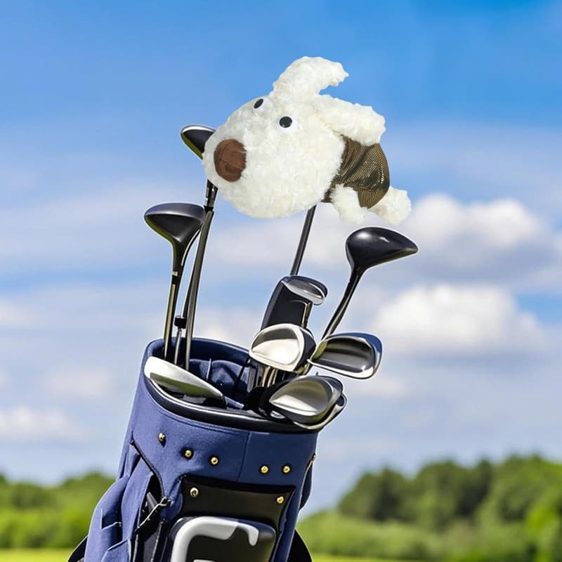 Hunde-Themen-Golfschlägerhaube aus robustem Material für Sportliebhaber