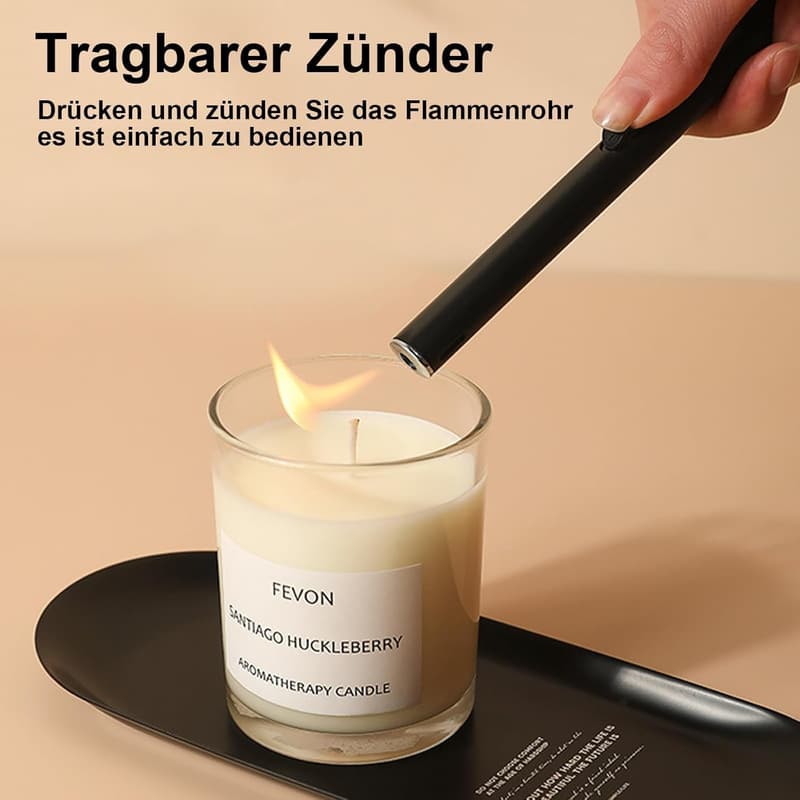 6er Set Nachfüllbares Stabfeuerzeug 20cm in 6 Farben für Kerzen und Grill