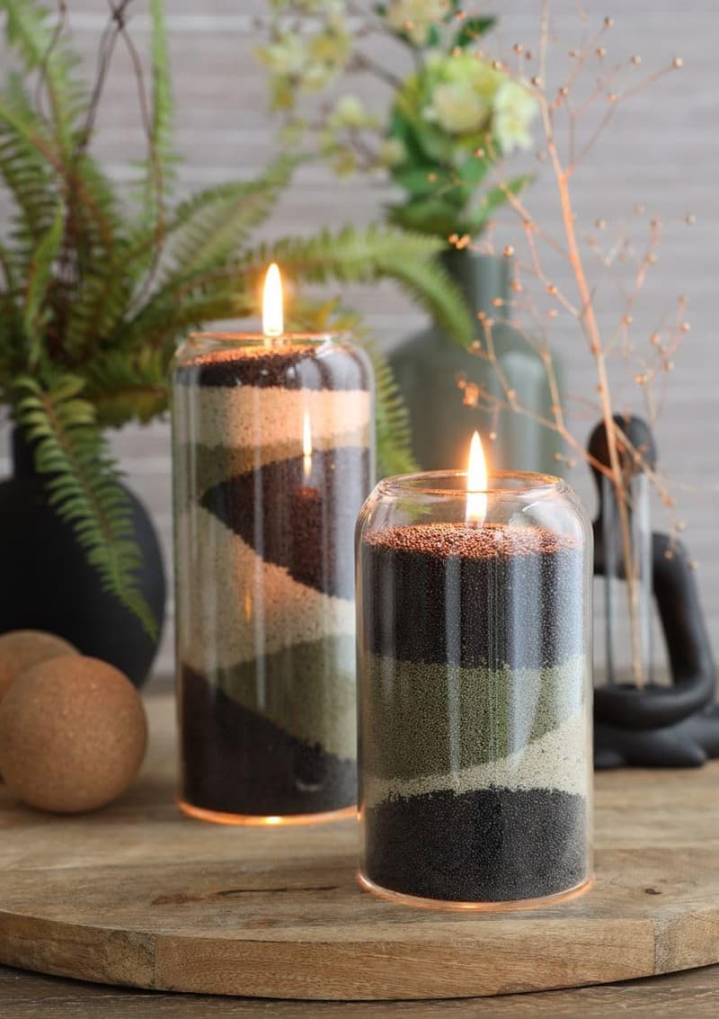 DIY Duftkerzen-Set mit pflanzlichem Wachs, 400g in Lavendel