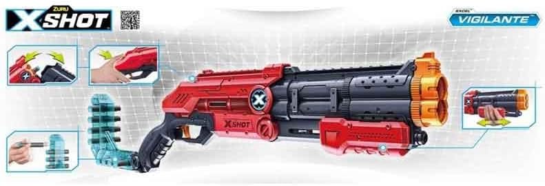 X-Shot Excel Vigilante Blaster mit Darts für Action-Fans