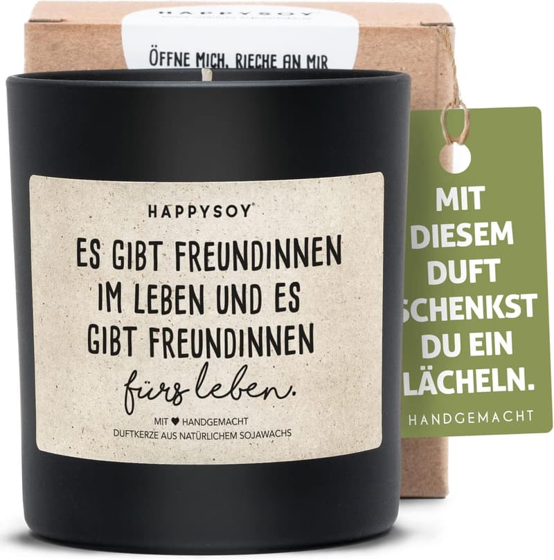 Freundschaft Duftkerze im Glas – Handgemacht und nachhaltig