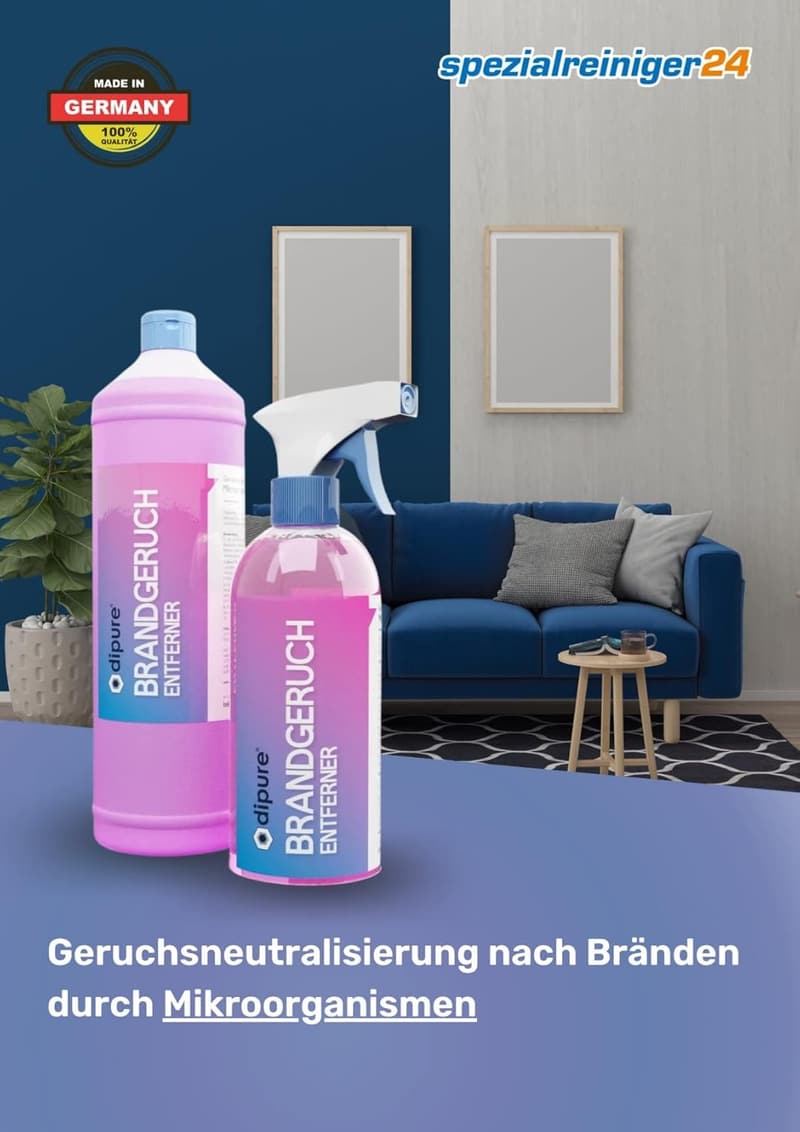 Geruchsneutralisierer gegen Brandgeruch mit Mikroorganismen