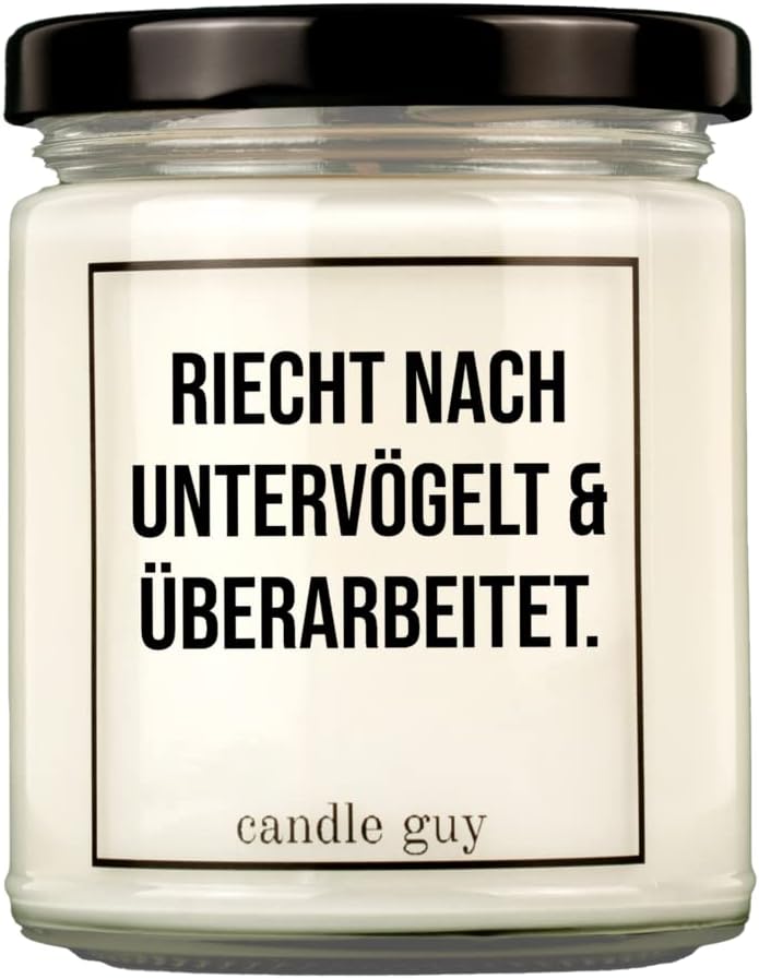 Handgemachte Duftkerze aus 100% Sojawachs – 70 Stunden Brenndauer