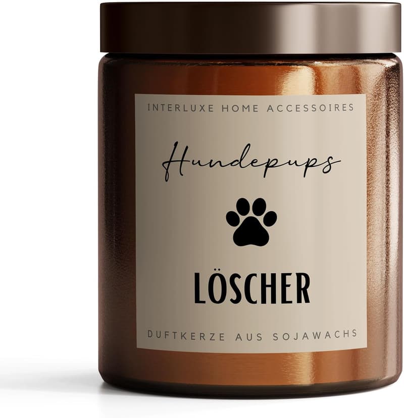 Duftkerze im Apothekerglas mit Spruch 