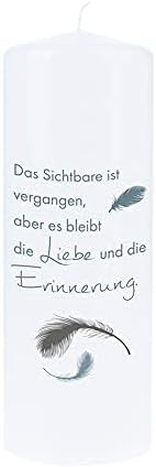 Trauerkerze von Fritz Cox – „Das Sichtbare ist vergangen“