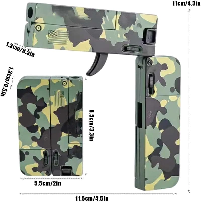 Camouflage Soft Bullet Spielzeugpistole aus Metalllegierung für Kinder (14+)