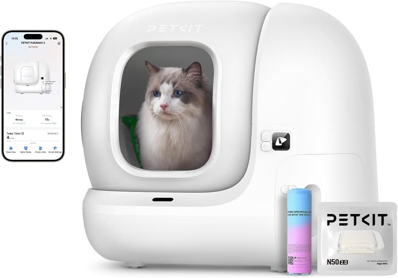 Selbstreinigende Katzentoilette PETKIT Pura Max 2 für mehrere Katzen