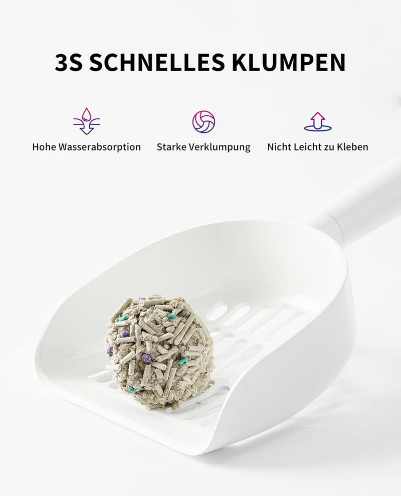 Tofu Katzenstreu 5in1, spülbar, geruchsfrei, extrem saugfähig (2 Taschen)