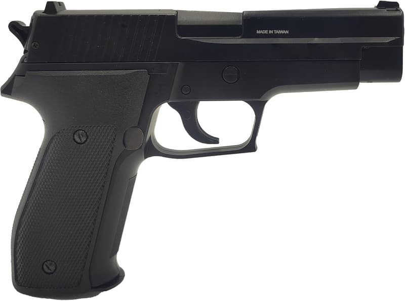 Saigo Defense Airsoft Pistol Pack SA Navy – Schwarze Federpistole aus Kunststoff und Metall