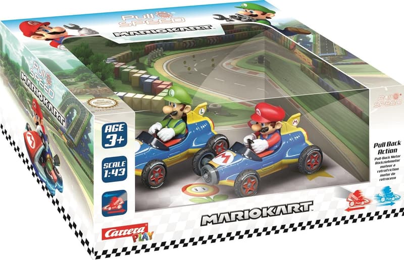 Carrera I Mario Kart Mach8 - Aufziehauto Rennauto für 6+ Jahre
