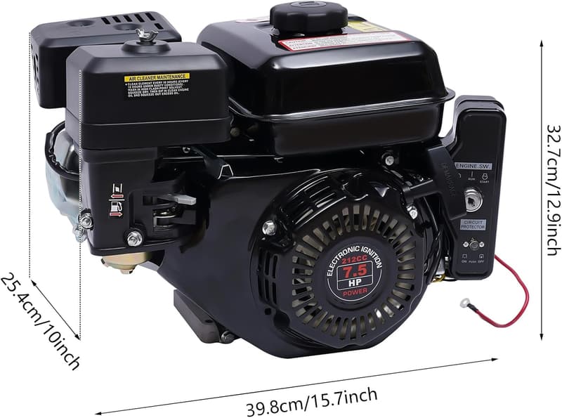 Benzinmotor 210CC für Elektro Go-Karts, 7,5 PS, luftgekühlt, 3600RPM