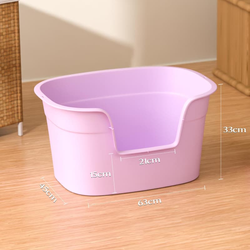 Große Katzentoilette XXL mit hohem Rand – einfach zu reinigen, ideal für Katzen bis 10 kg