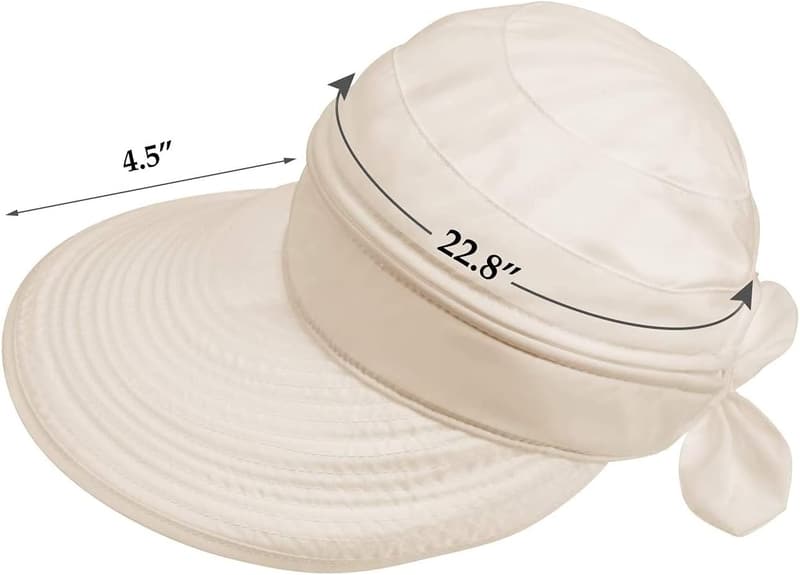 Faltbarer Sonnenhut für Damen mit breiter Krempe und UV-Schutz
