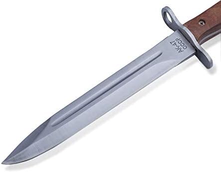 Edelstahl Gürtelmesser 31 cm mit Holzgriff und Holster