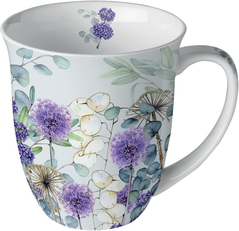 Elegante Teetasse aus feinem Bone China, 0,4 l, Lunaria