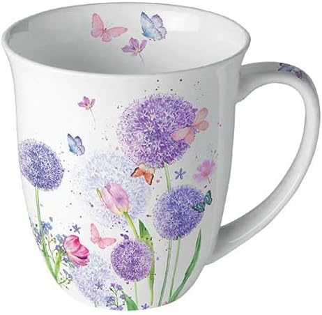Frühling/Sommer Porzellan Becher (400ml) für Tee und Kaffee